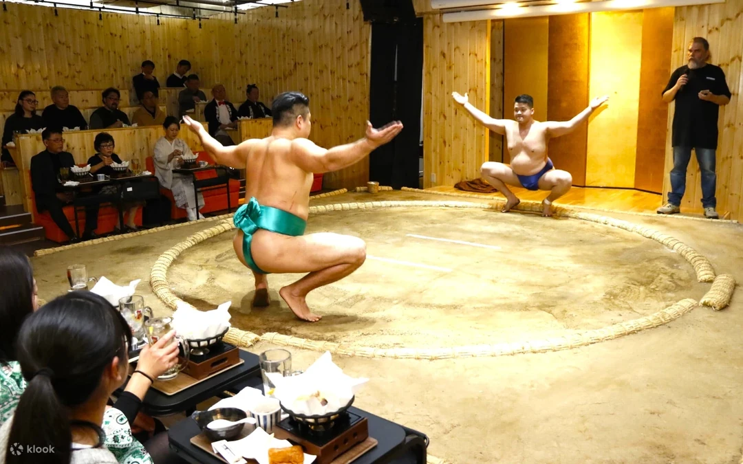Espectáculo de sumo + chankonabe (Asakusa) — Tokio