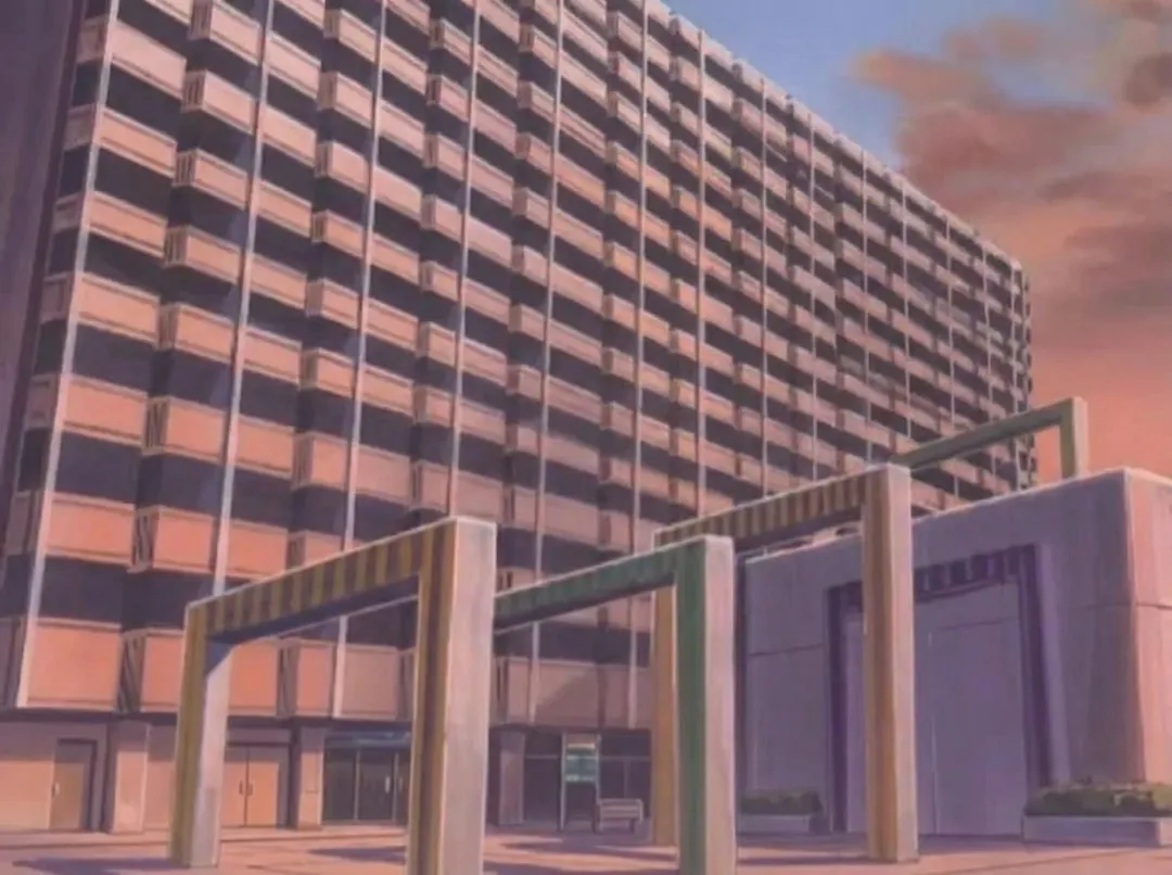 Estructura de Arte '25 Porticos' — fotograma del anime