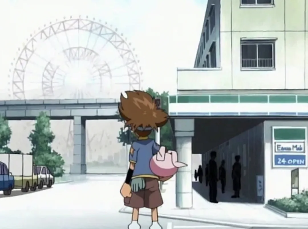 FamilyMart de Daiba — fotograma del anime
