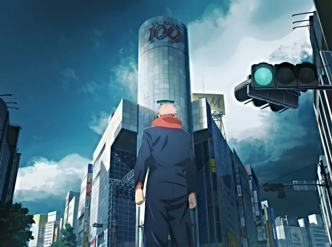 Shibuya 109 — fotograma del anime