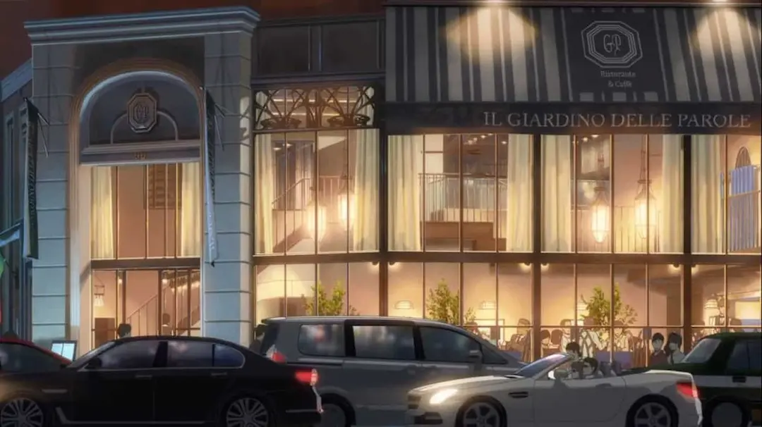 Restaurante Cafe La Boheme — fotograma del anime