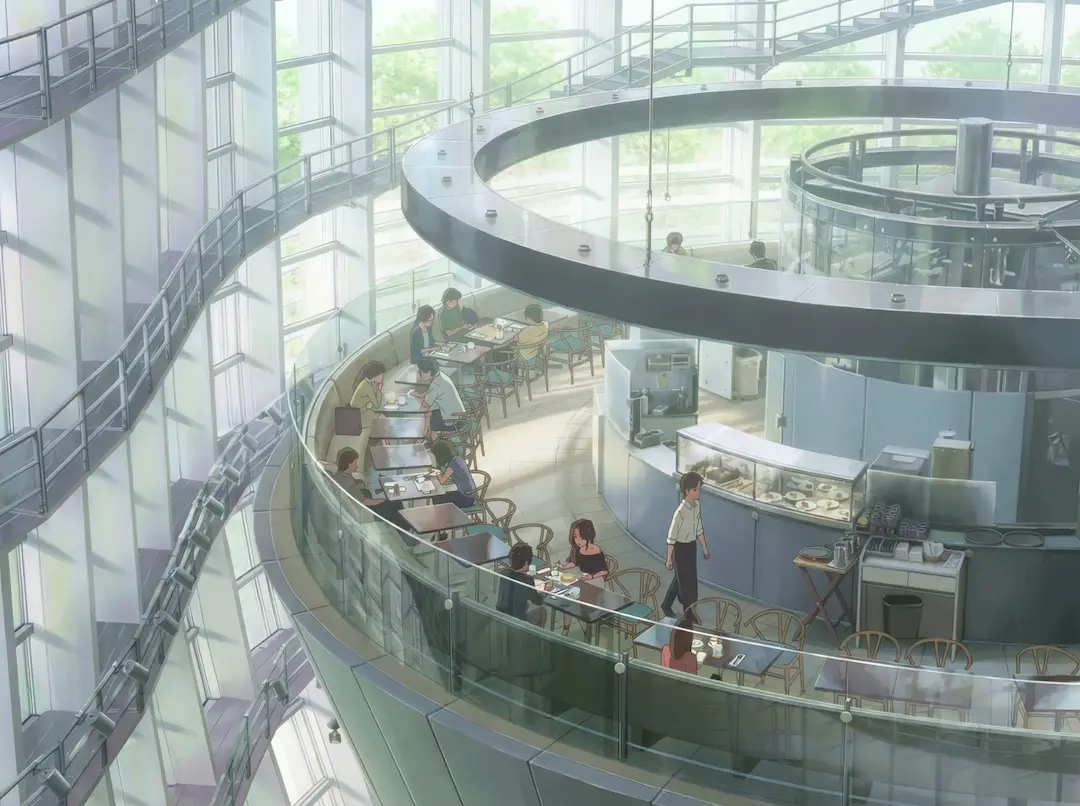 Salon de Thé ROND (Centro Nacional de Arte) — fotograma del anime