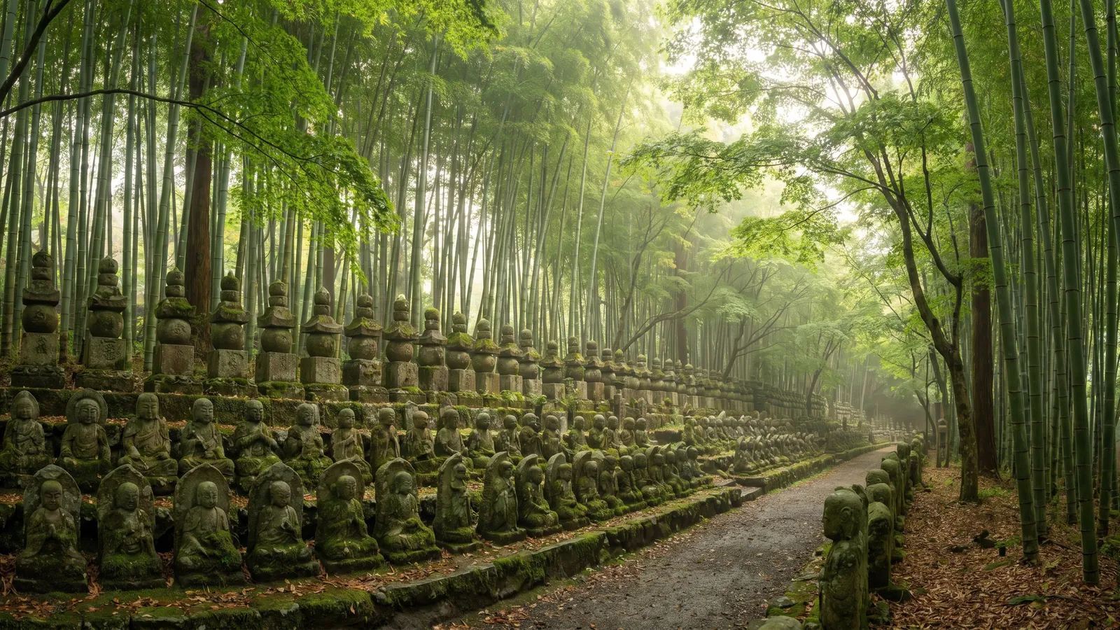 Templo Adashino Nenbutsu-ji de Arashiyama