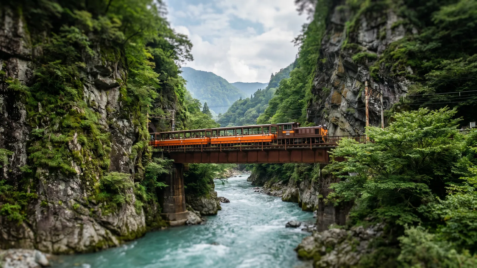 Garganta de Kurobe: el tren más lento de Japón