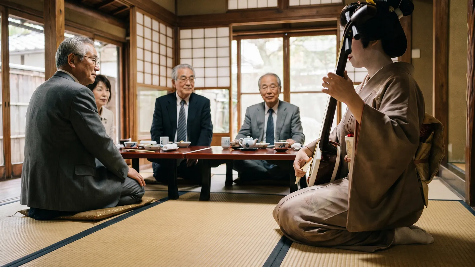 El ozashiki: qué es un banquete con geishas y maikos