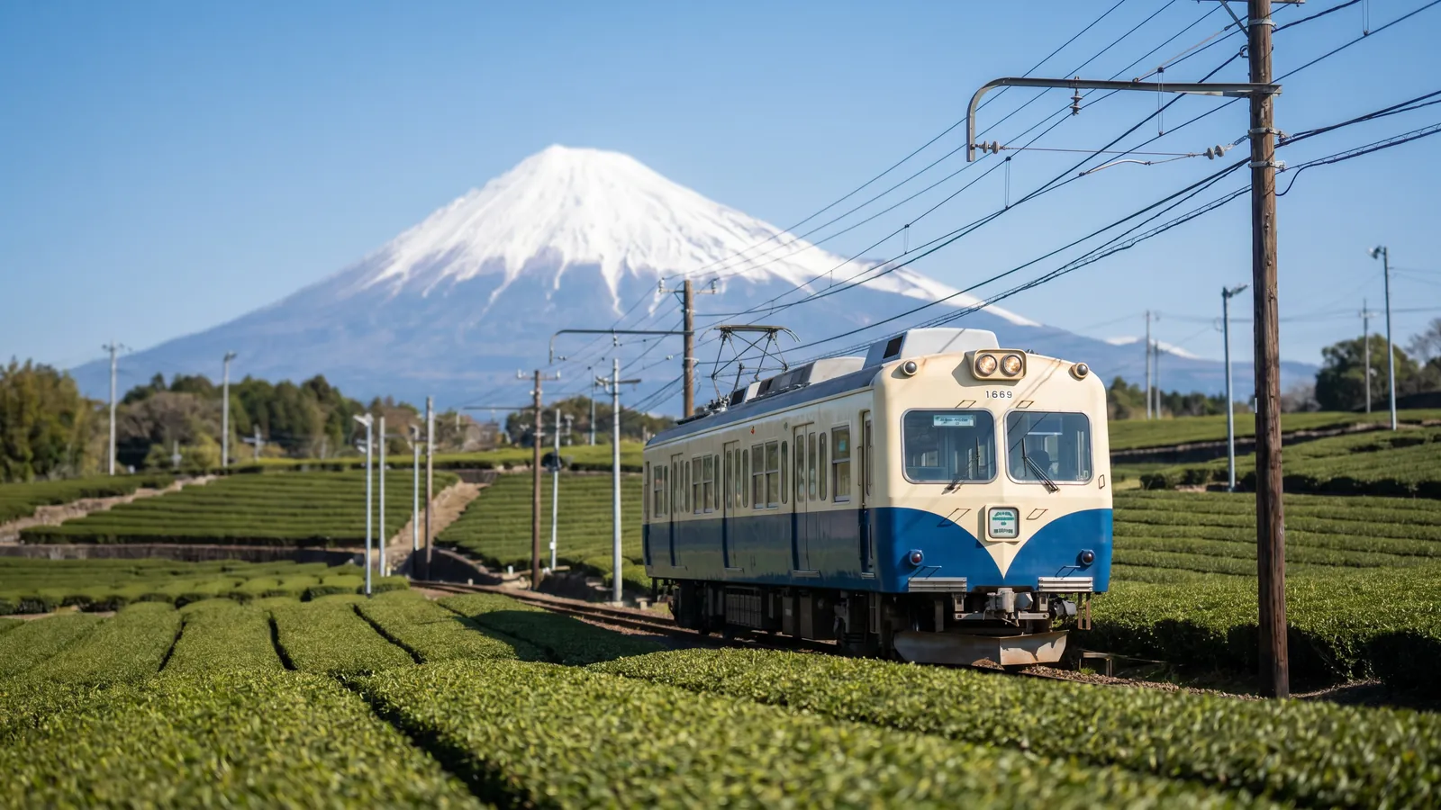 Tren Gakunan: vistas del Fuji desde Shizuoka
