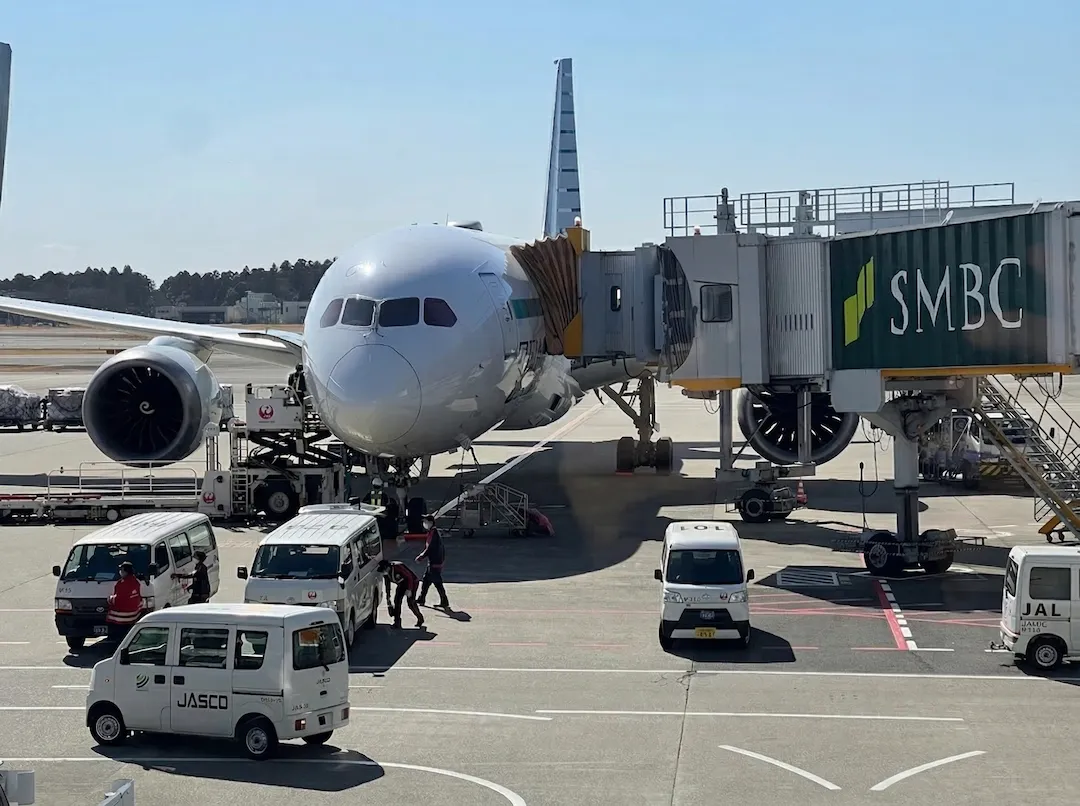 Aterrizaje en Aeropuerto de Narita