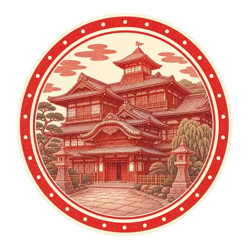 Japosello de Casa de baños Dōgo Onsen Honkan
